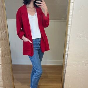 Red Women's Blazer